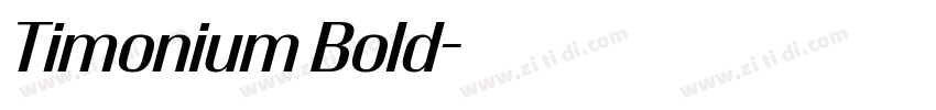 Timonium Bold字体转换